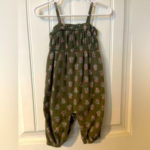 Old Navy- Olive green and floral romper
